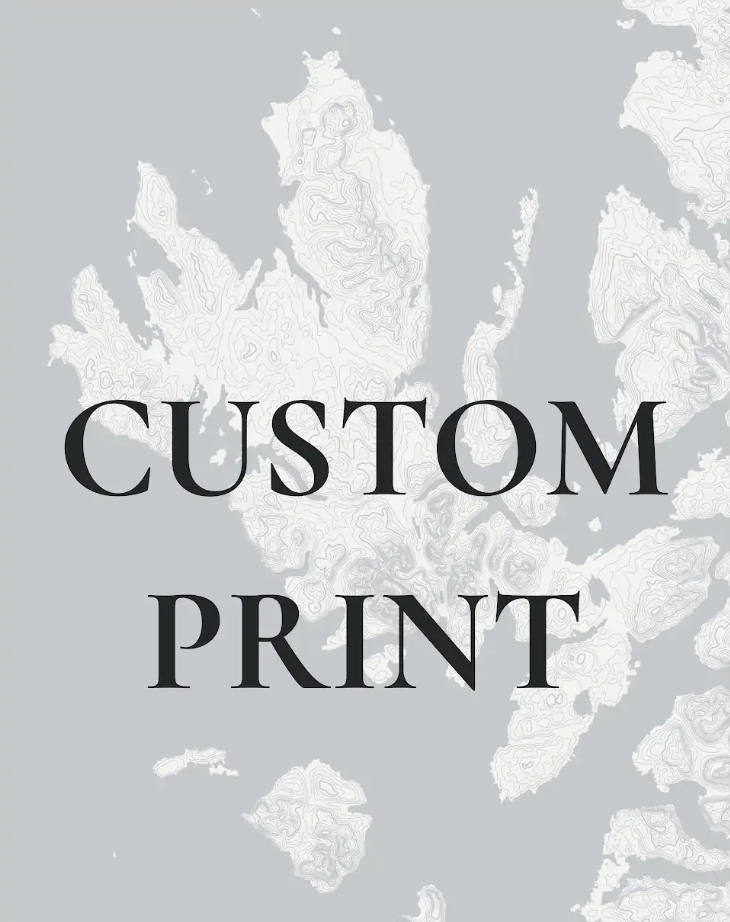 Custom 2D Topographic Print
